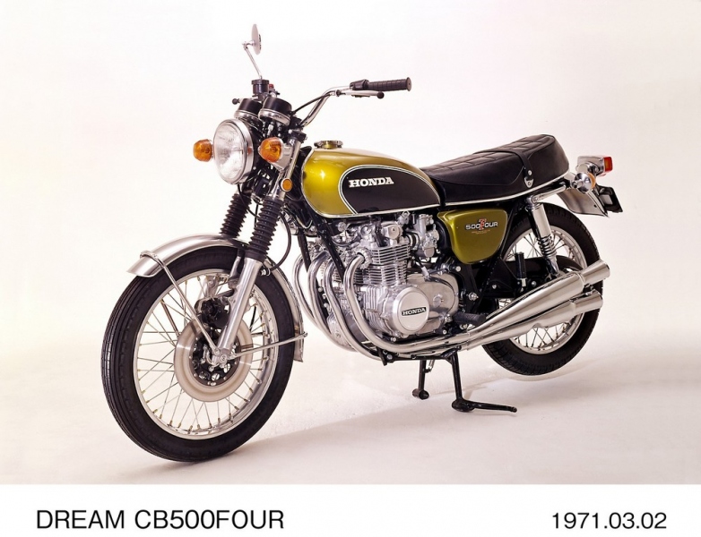 Nekapotovaná Honda CB s řadovým čtyřválcem slaví 50.výročí  - 2 - 1 184138_1972_Honda_CB350F