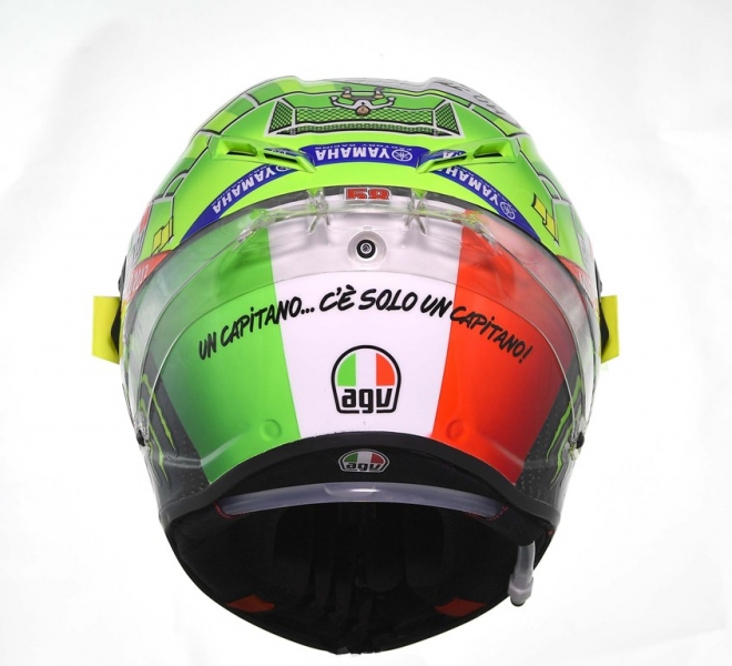 Valentino Rossi na helmě AGV vzdal hold Haydenovi a Tottimu - 10 - 1 AGV helma Rossi 2017 Mugello05