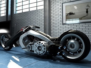 CUSTOM BIKE CONCEPT: odvážná sci-fi vize