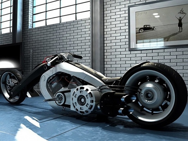 Hlavní obrázek k článku: CUSTOM BIKE CONCEPT: odvážná sci-fi vize