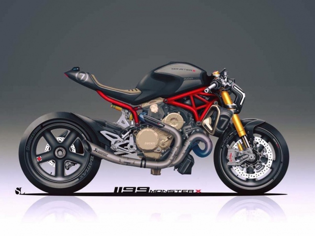 Hlavní obrázek k článku: Ducati 1199 Monster X: koncept streetfighteru