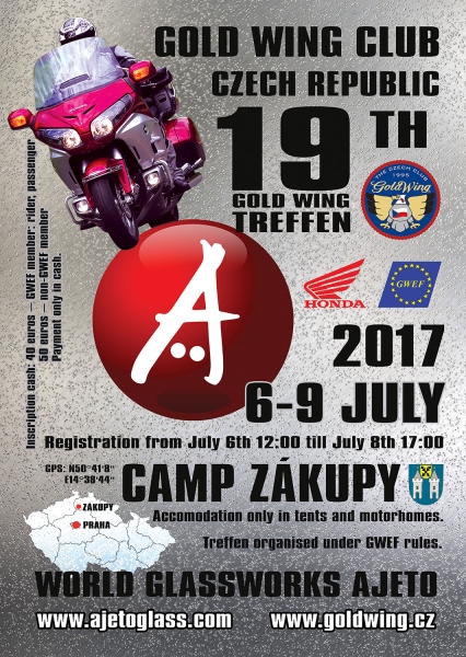 Pozvánka na 19. mezinárodní sraz motocyklů Honda Goldwing - 1 - 1 GOLDWING PLAKAT 2017 2