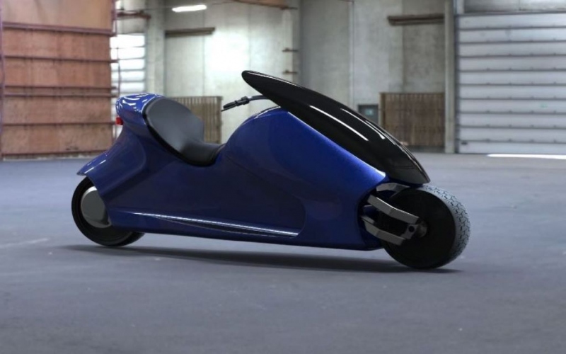 GyroCycle: prototyp samovyvažujícího elektrického motocyklu - 5 - 1 Gyrocycle1