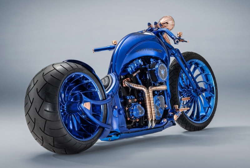 Harley-Davidson Bucherer Blue Edition: nejdražší motocykl na světě - 1 - 1 Harley Davidson Bucherer Blue edition (7)