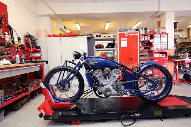 Indian Super Scout s turbem: made in Sweden - 15 - 1 Indian Scout turbo Fullhouse Garage Shop (15)