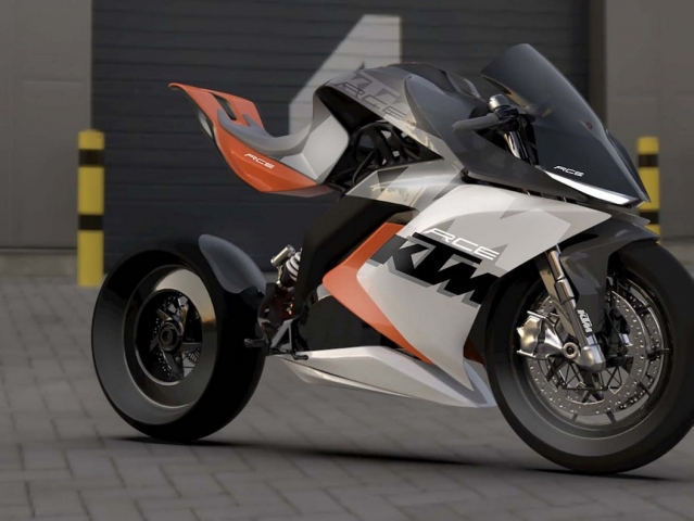 Hlavní obrázek k článku: KTM RC8 elektrický superbike: koncept od Mohit Solanki