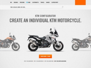 KTM konfigurátor: sestav si svůj Adventure