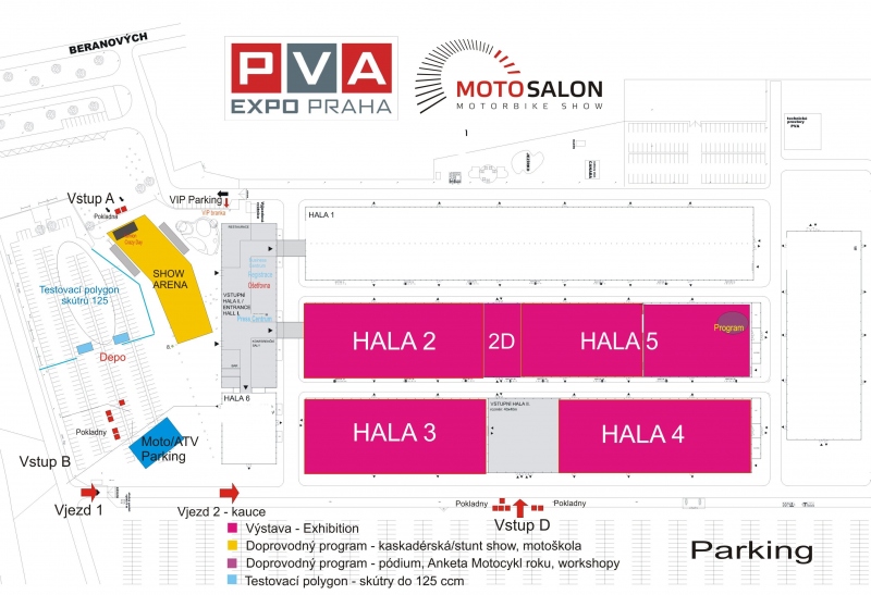 Motosalon 2019 Praha: informace, vstupné a program - 0 - Motosalon pva-schema-2019