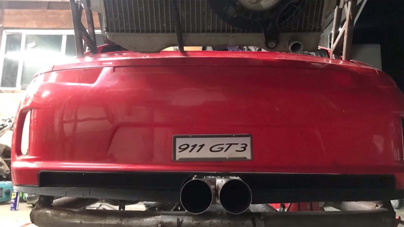 Power Wheels Porsche 911 GT3 s motorem z KTM - 3 - 2 Porsche 911 GT3 KTM Power Wheels (1)
