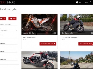 Riders Share: pronajmi svůj motocykl