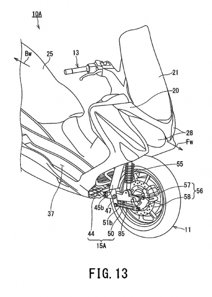 Suzuki si nechala patentovat 2WD systém pohonu obou kol - 2 - 1 Suzuki Burgman 2WD patent3