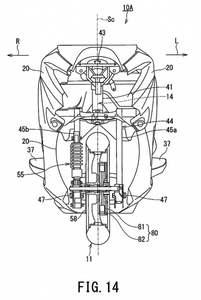 Suzuki si nechala patentovat 2WD systém pohonu obou kol - 3 - 1 Suzuki Burgman 2WD patent4