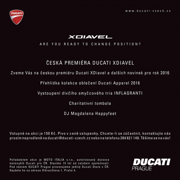 Ducati vás zve 25.2.2016 na XDiavel Party - 1 - xdiavel party XDIAVEL PARTY 2