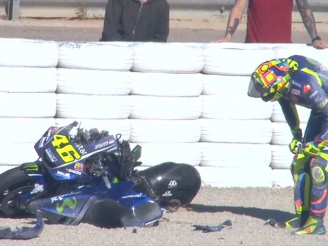 Hlavní obrázek k článku: Testy MotoGP ve Valencii: Ve 13 hod první Marquez, crash Rossiho