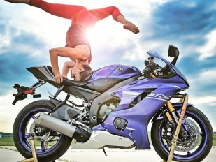 Jóga na motocyklech: novinka na sociálních sítích