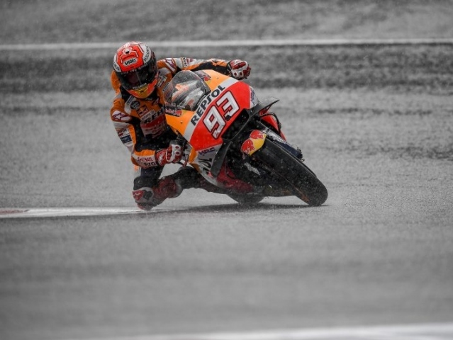 Hlavní obrázek k článku: Na mokru nejlepším Marquez, 18. Abraham