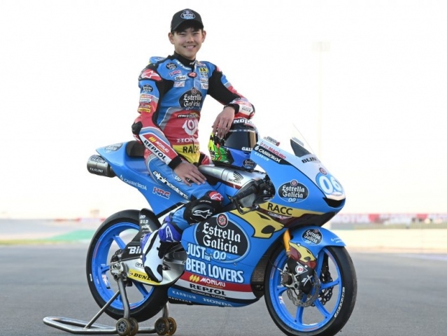 Hlavní obrázek k článku: Ryusei Yamanaka za Estrella Galicia 0,0 v sezóně 2020