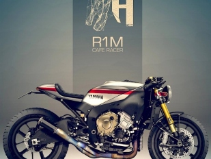 Yamaha R1M Café Racer od Holographic Hammer