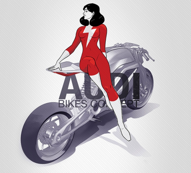 Audi Etron Concept: jednostopé Audi - 10 - Audi-Motorrad-Concept-Design-Sketch-04