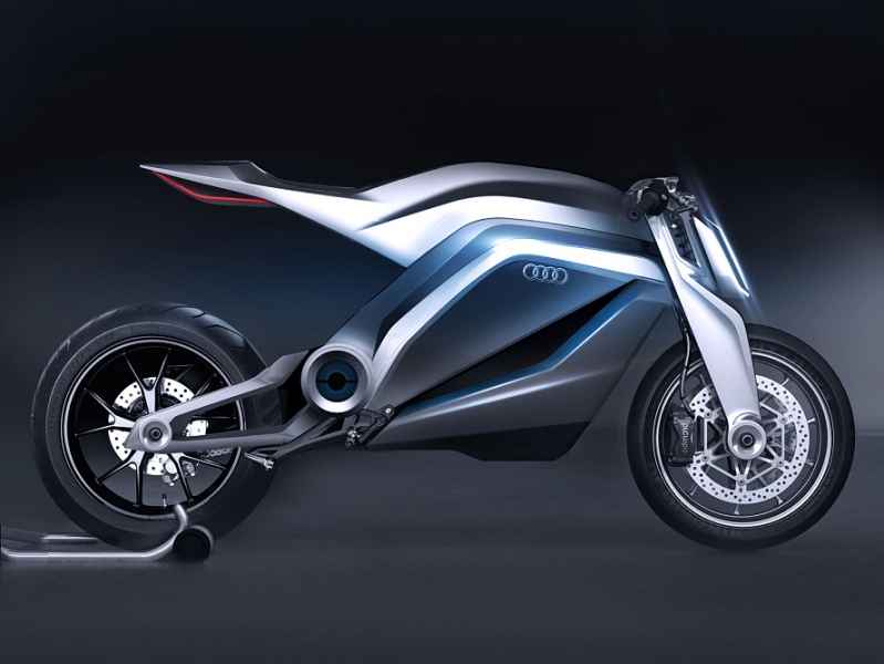 Audi Etron Concept: jednostopé Audi - 6 - Audi-Motorrad-Concept-Clay-Model