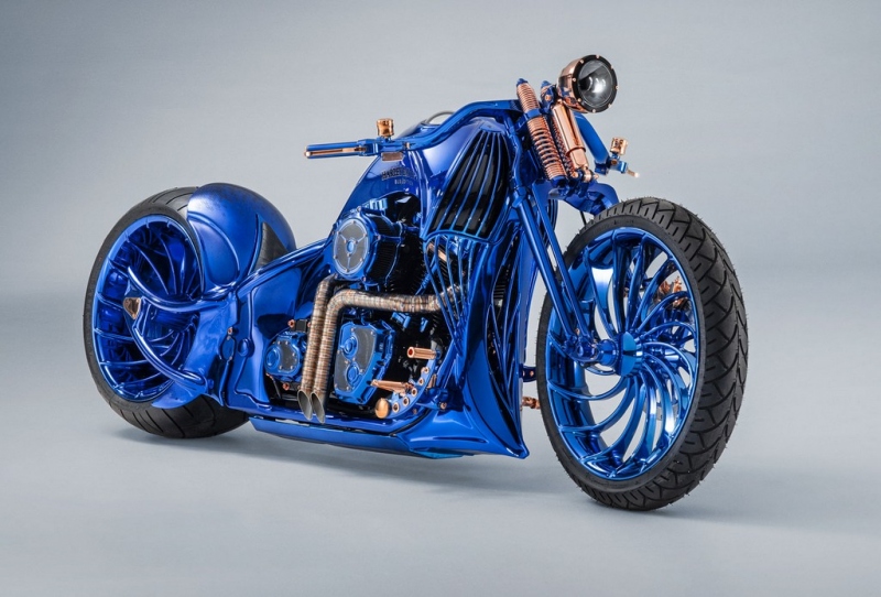 Harley-Davidson Bucherer Blue Edition: nejdražší motocykl na světě - 3 - 1 Harley Davidson Bucherer Blue edition (9)