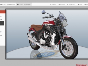 Horex: navrhněte si motocykl na webu