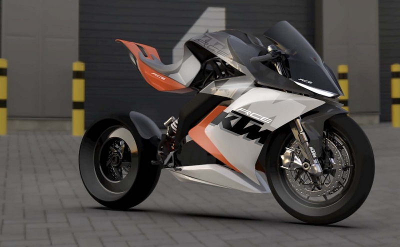 KTM RC8 elektrický superbike: koncept od Mohit Solanki - 2 - 1 KTM RC koncept elektricky superbike Mohit Solanki (4)