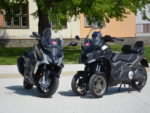 Test Kymco CV3 550i ABS vs. AK 550i ABS Premium: dvě nebo tři kola?