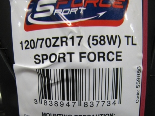 Vadné pneumatiky Sport Force