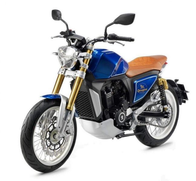 Peugeot P2X Roadster a P2X Cafe Racer: retro koncepty - 8 - 1 Peugeot P2X Cafe Racer koncept (1)