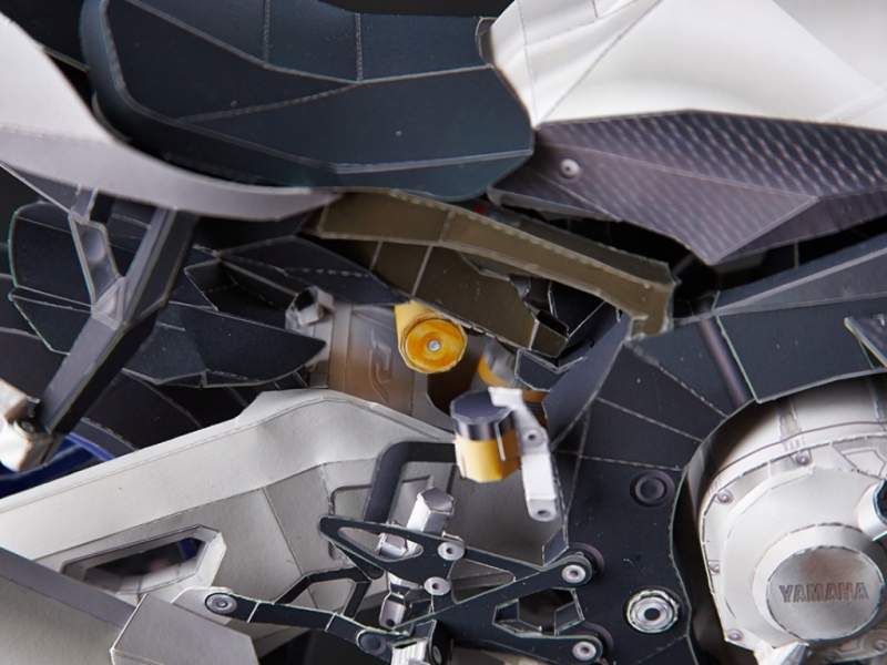 Yamaha R1M: složte si svůj origami model - 7 - 1 Yamaha R1M origami08