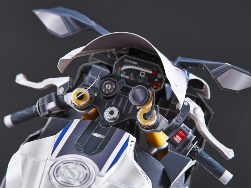 Yamaha R1M: složte si svůj origami model - 10 - 1 Yamaha R1M origami11