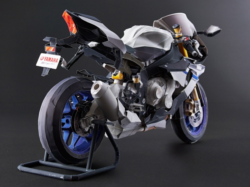 Yamaha R1M: složte si svůj origami model - 11 - 1 Yamaha R1M origami12
