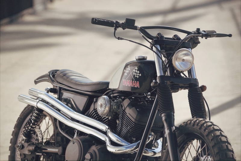 Yamaha SCR950: šachovnicový scrambler od Brat Style - 19 - 1 Yamaha SCR 950 Brat Style2