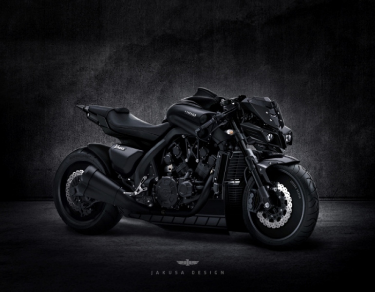 Yamaha Vmax od Jakusa Design: temnější a ostřejší - 3 - 1 yamaha Vmax Jakusa Design (1)