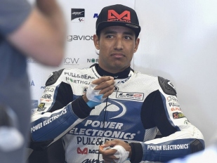 Yonny Hernandez s Tech3 Yamaha na testech v Sepangu