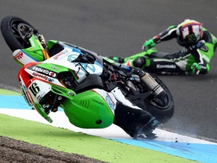 BSB Knockhill: Těžké pády ve volném tréninku