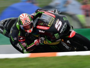 Rookie Johann Zarco nejrychlejším na mokru, 20. Abraham