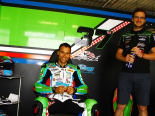 Ondra Ježek těsně před podepsáním smlouvy s týmem Guandalini Yamaha 