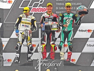 Moto2 v Misanu: Lüthi druhý, Morbidelli out - o titulu stále není rozhodnuto