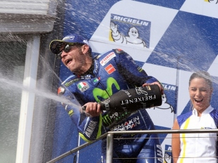 Největší počet pódií má Valentino Rossi